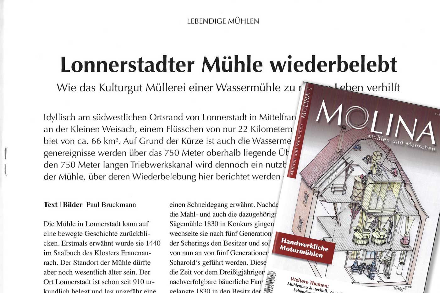 Lonnerstädter Mühle wiederbelebt